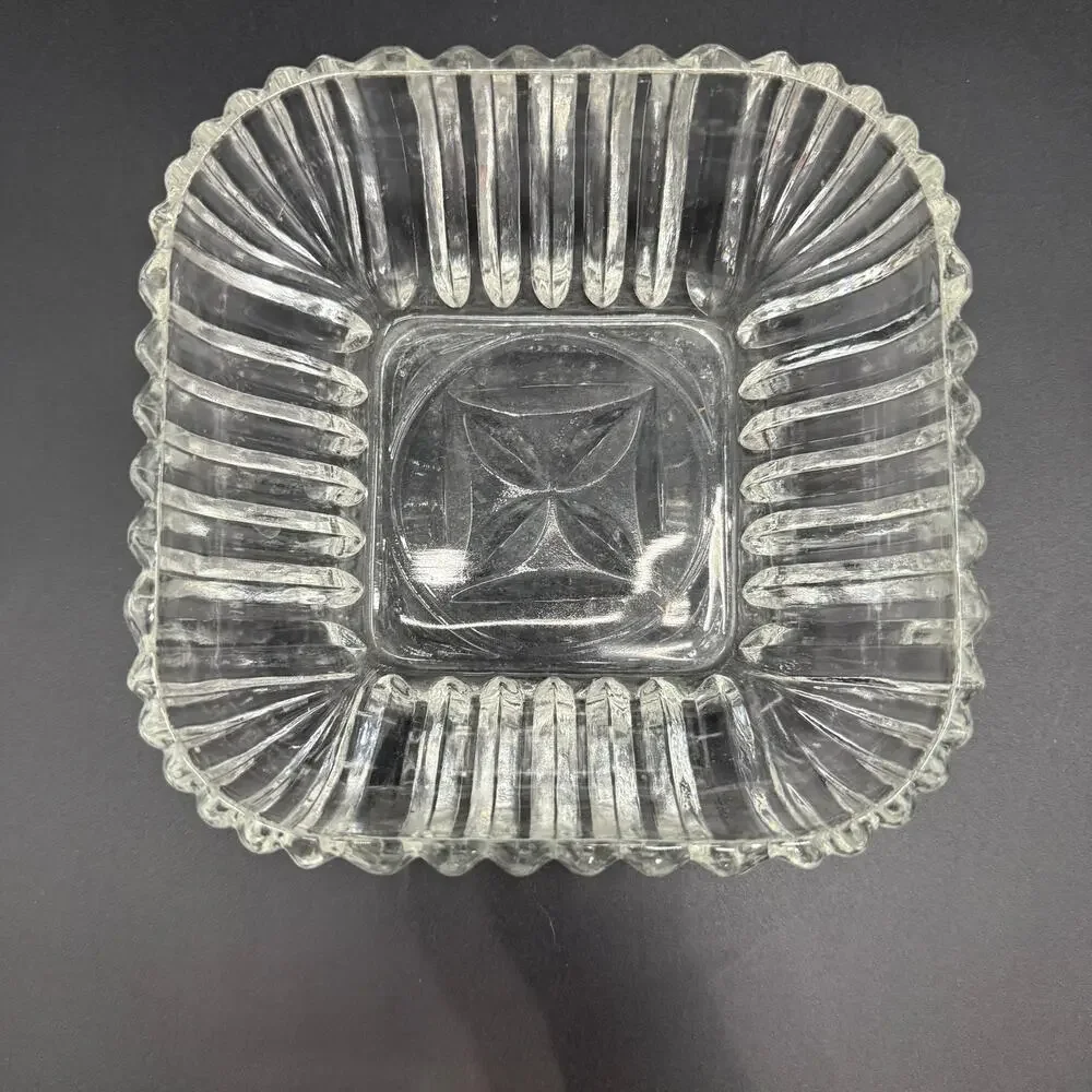 vintage clear glass 6